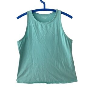 Eileen Fisher Aqua Sleeveless Knit Top Medium
